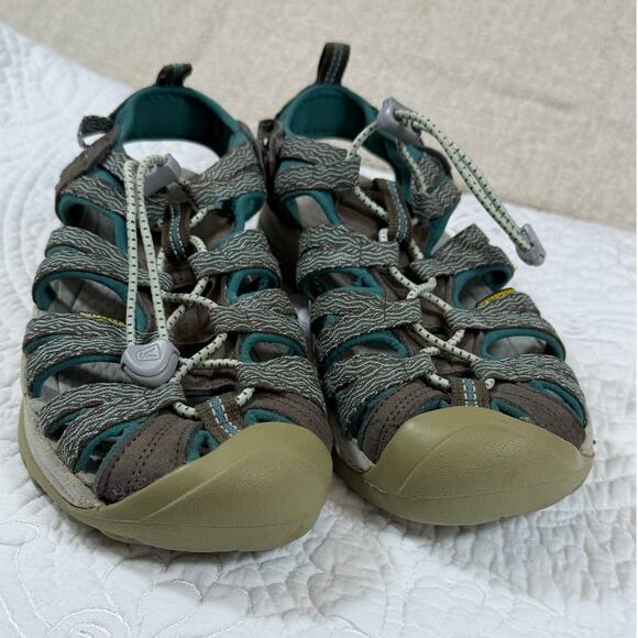 Keen Women 8.5 Whisper Waterproof Aqua Brown Hiking Outdoor Casual  Sandals - Picture 10 of 10